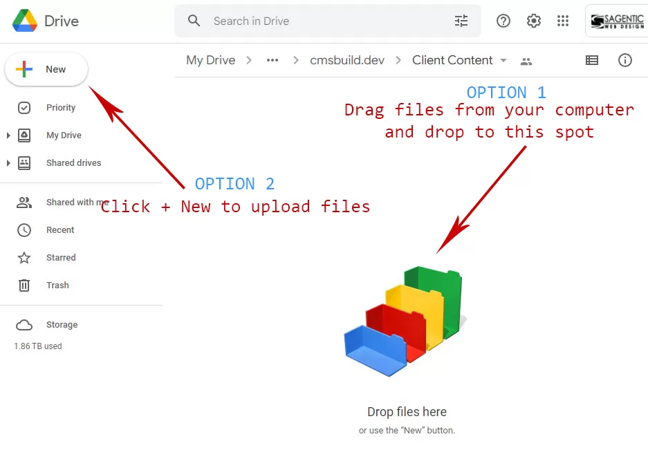 Screenshot of Google Drive